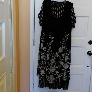 Lola R dress with polka dots and floral design